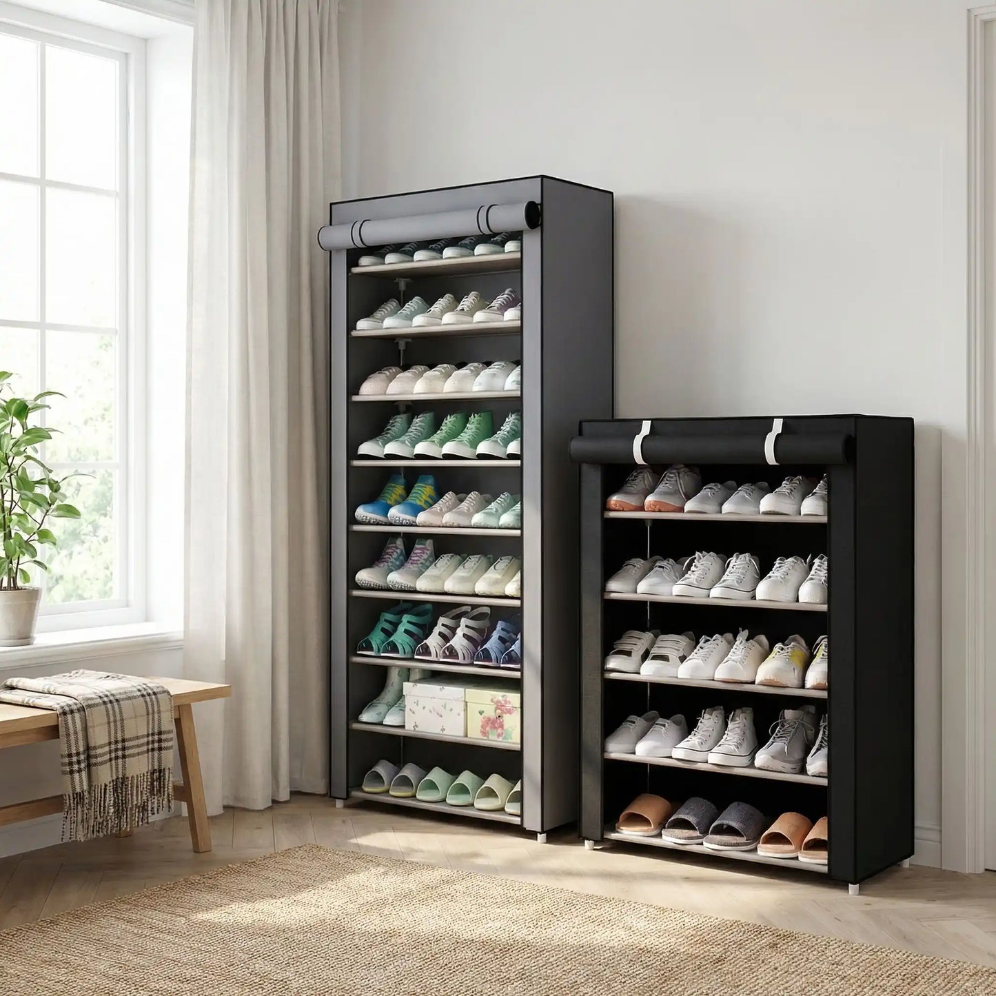 PETIT MEUBLE A CHAUSSURE | EN TISSU MODULABLE