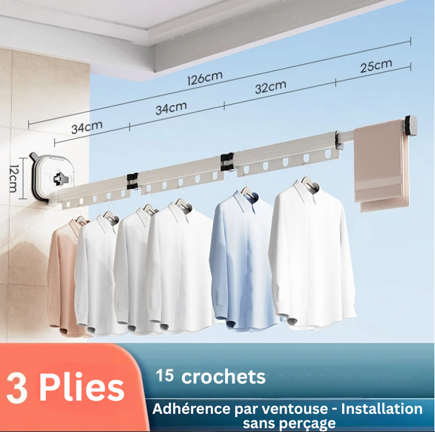 PORTE CINTRE RETRACTABLE | NOPERCAGE