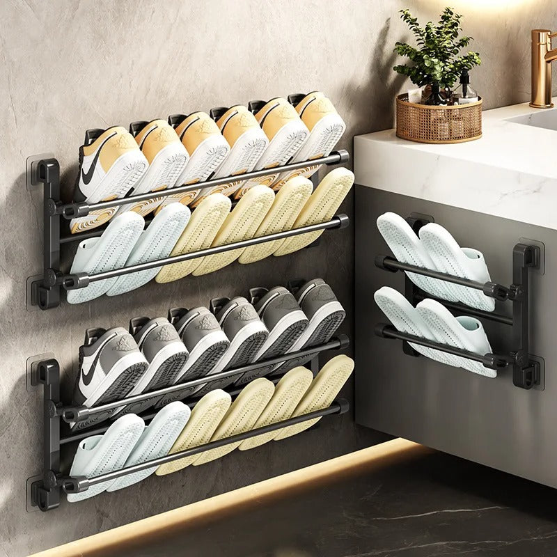 etagere-chaussure-murale-pliable-stable
