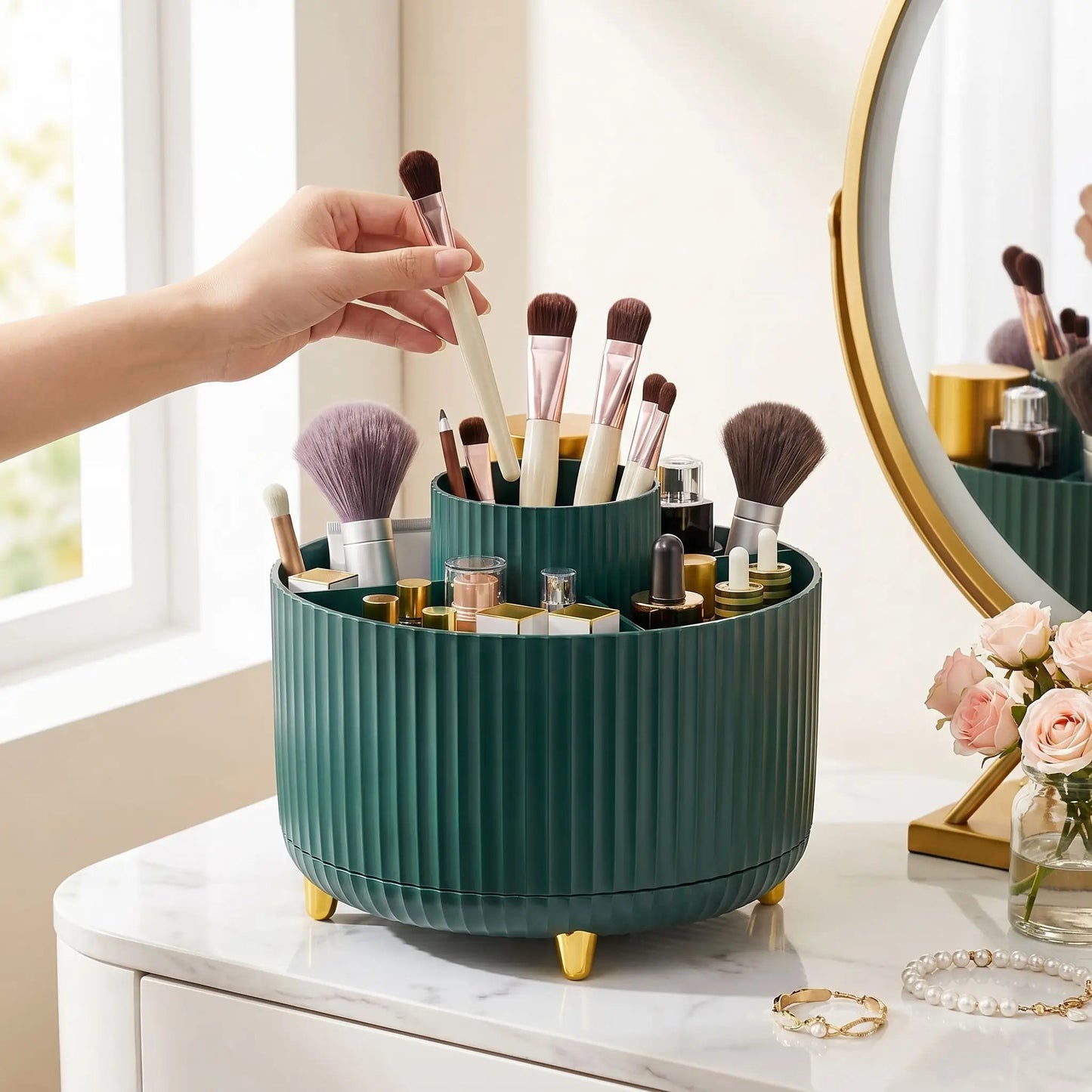 ORGANISATEUR MAQUILLAGE | ROTATIF 360°