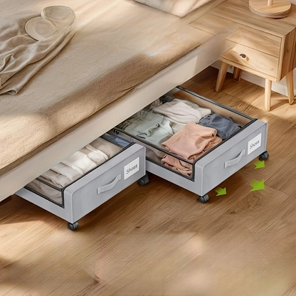 RANGEMENT SOUS LE LIT A ROULETTE | OPTIMHOME