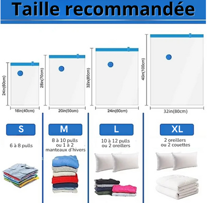 SAC SOUS VIDE | SAC RANGEMENT TRANSPARENT